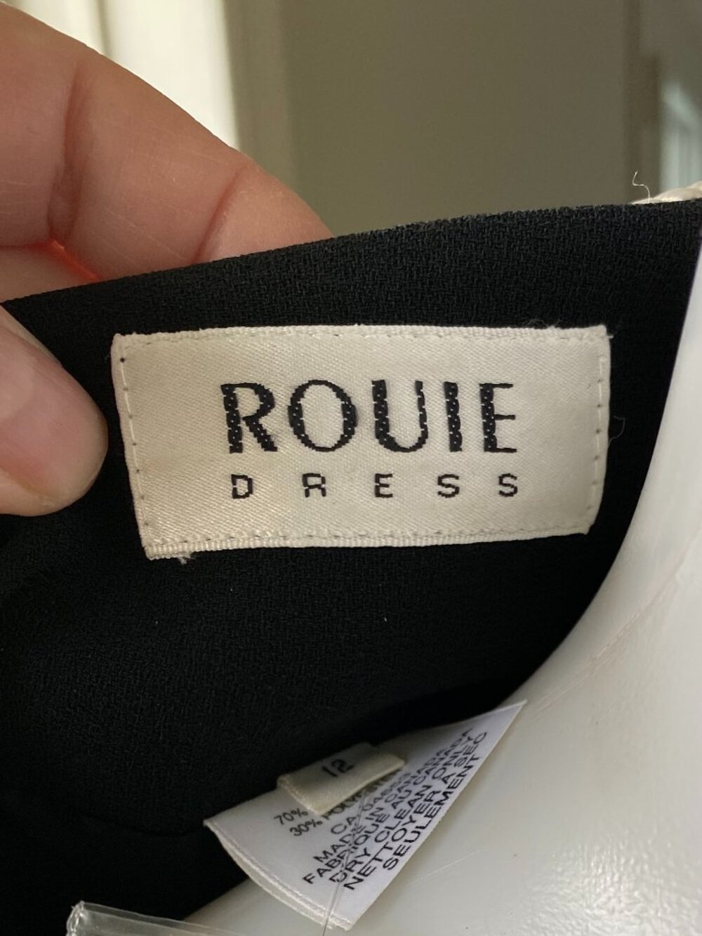 #13 Women's ROUIE Black Button-up Dress/Duster - Picture 12 of 14
